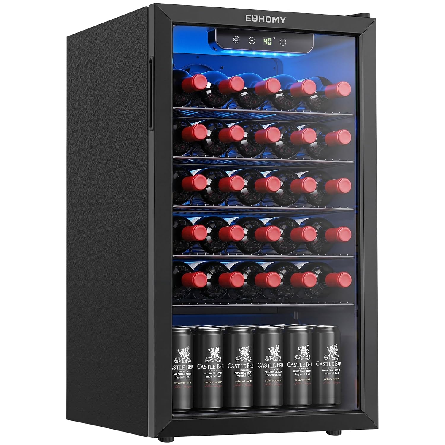 Wine Beer Mini Fridge - Enfriador de Bebidas de 125 Latas