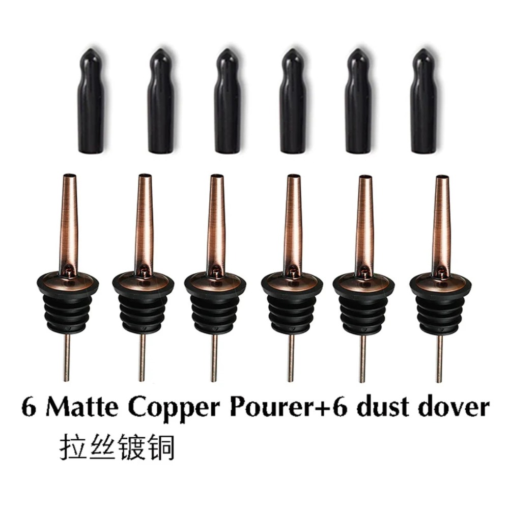 Bottle Stopper Set - Juego de 6 Vertedores de Vino