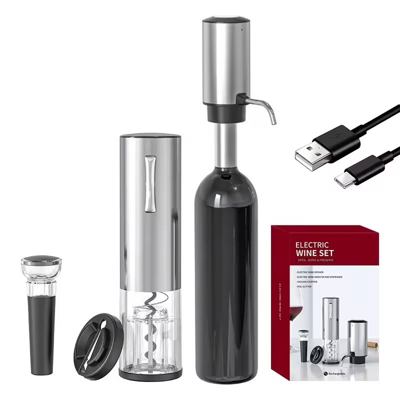 Bottle Stopper Set - Juego de abridor de botellas de