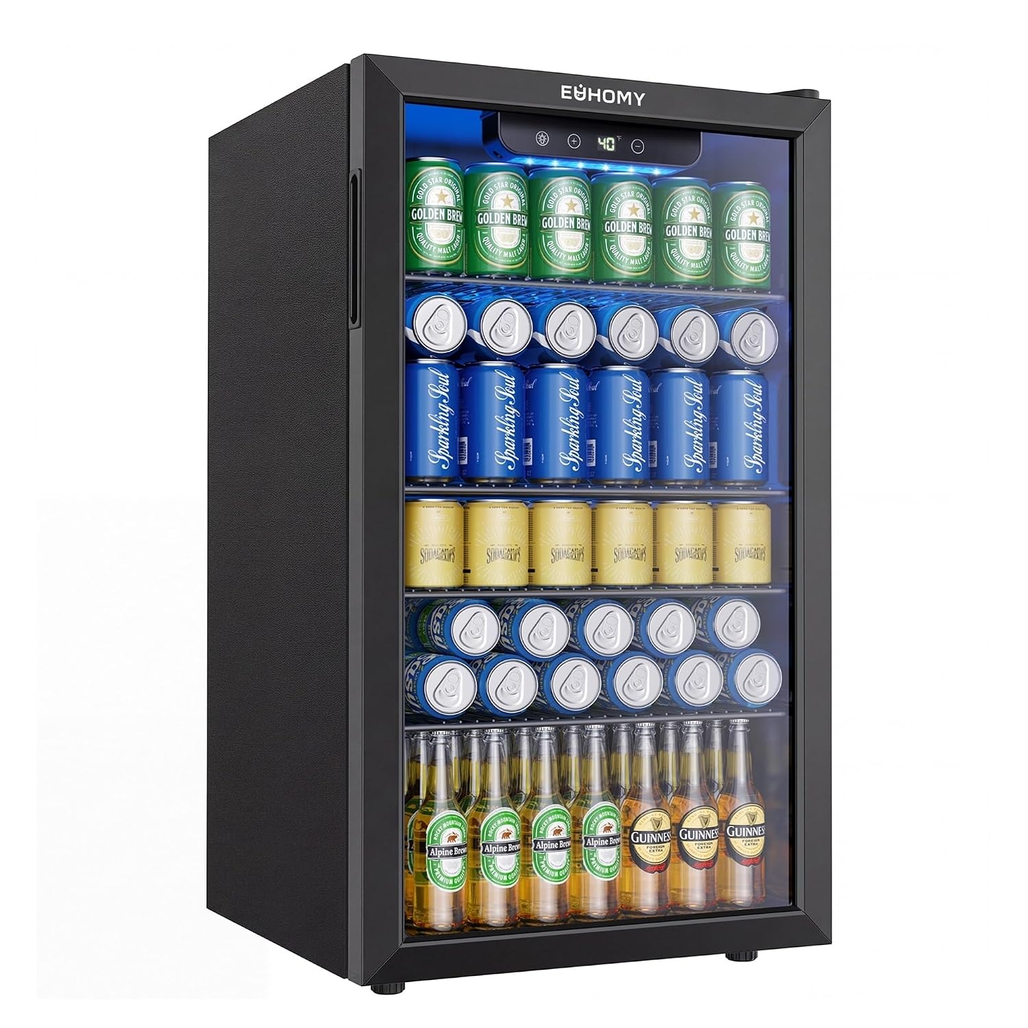 Wine Beer Mini Fridge - Mini Refrigerador para 130 Latas, Enfriador
