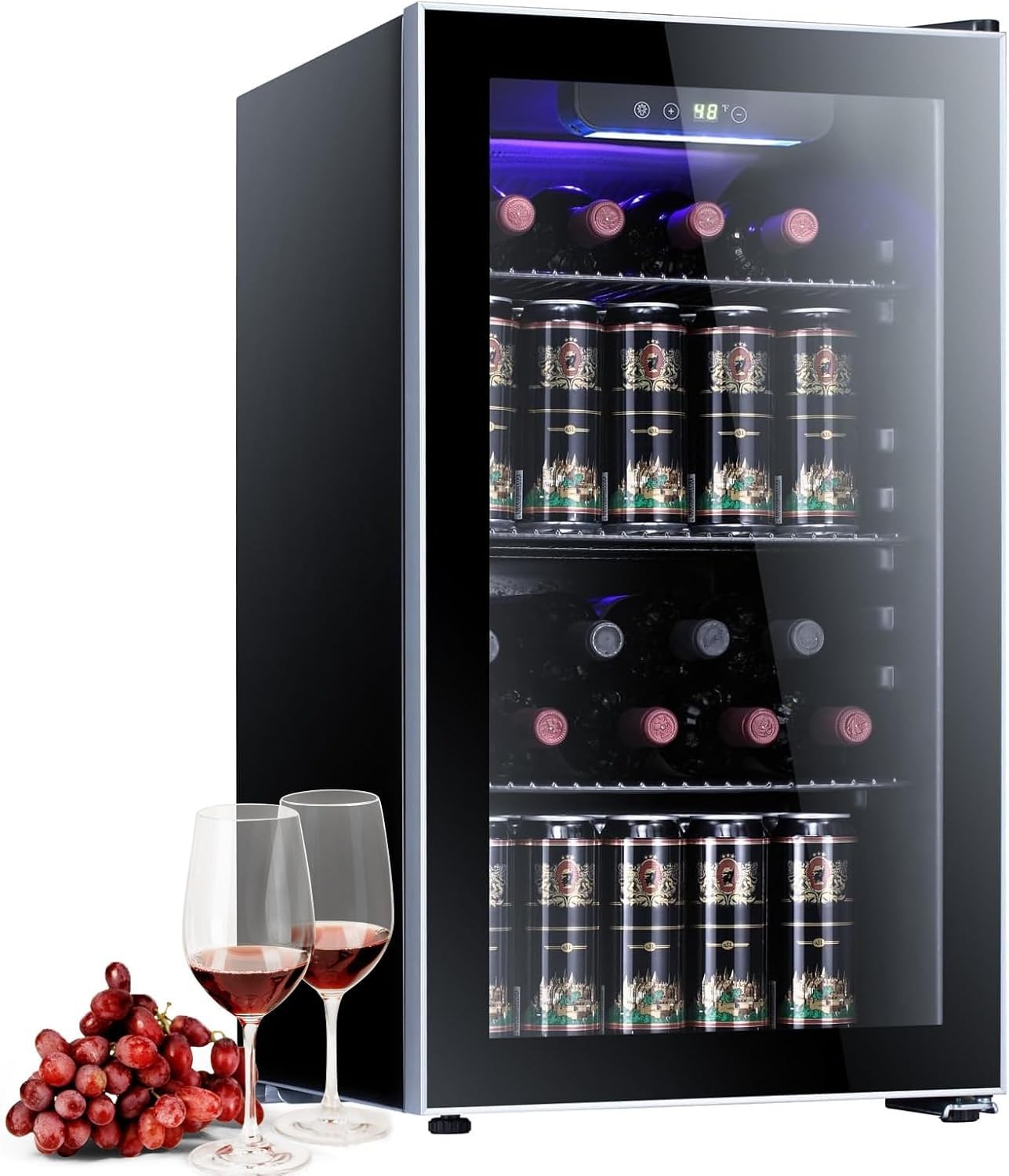 Wine Beer Mini Fridge - 3.0cu. Enfriador de Vino, Refrigerador, Mini