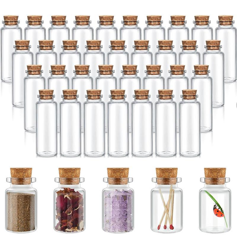 Bottle Stopper Set - Botellas pequeñas de vidrio con tapón