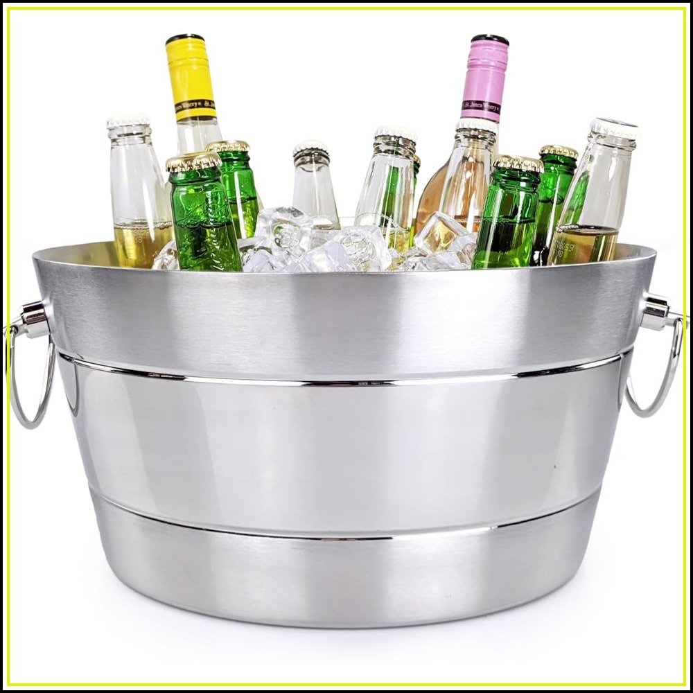 Wine Beer Images - Cubo de Hielo de Acero Inoxidable