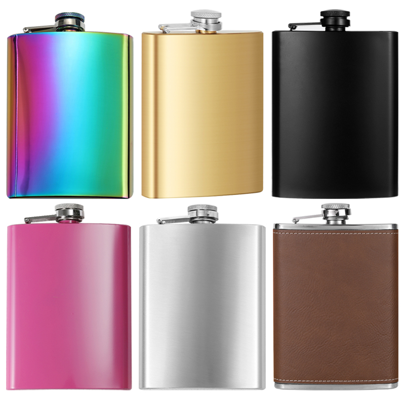 Wine Beer Spirits - Frasco de cadera de acero inoxidable