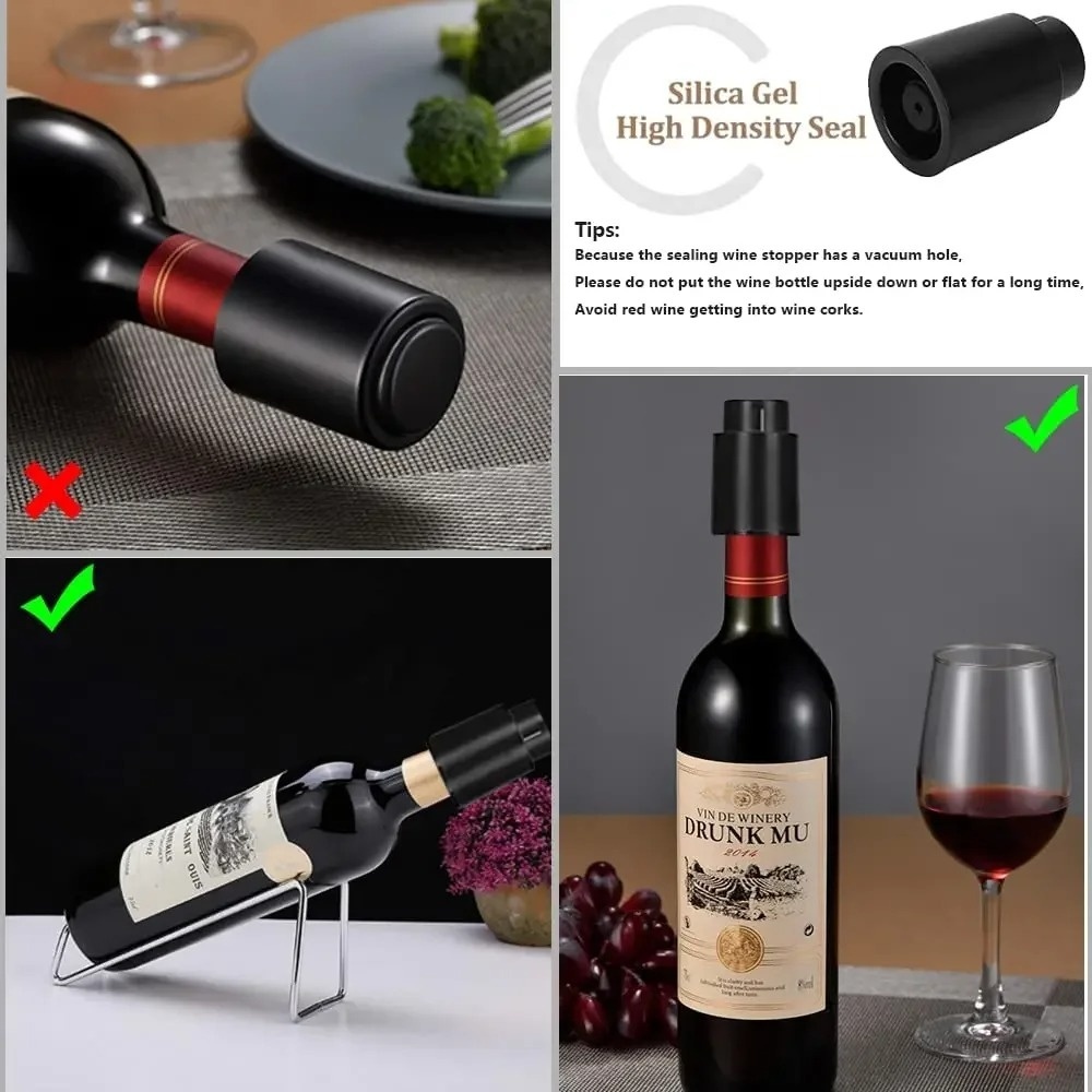 Tapón de Vino Reutilizable con - Wine Stopper Vacuum reseña y precio