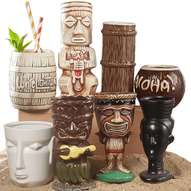 Taza Tiki hawaiana de 60 tipos - Wine With Beer Cocktail reseña y precio