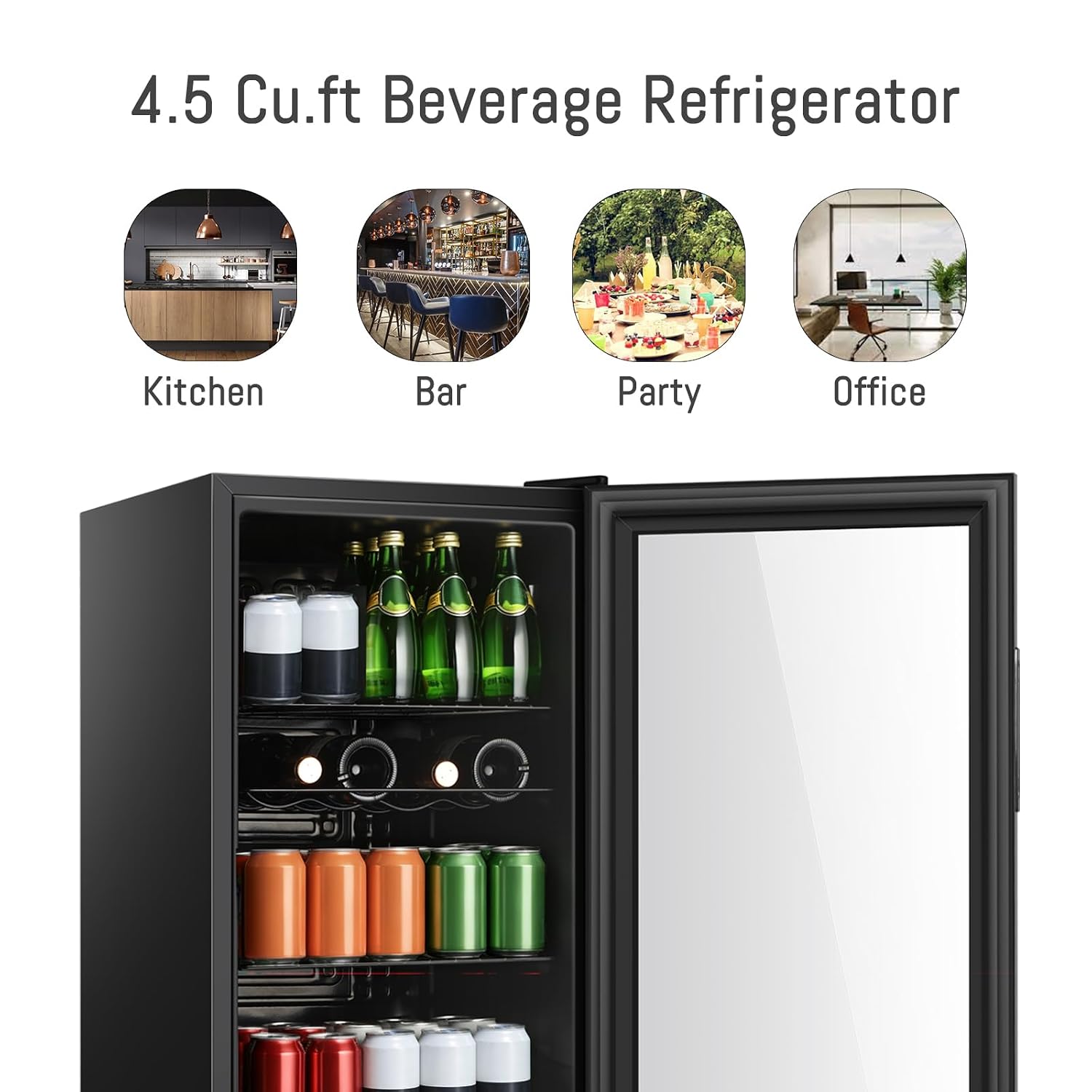 Refrigerador para Bebidas de 4 - Wine Beer Mini Fridge reseña y precio