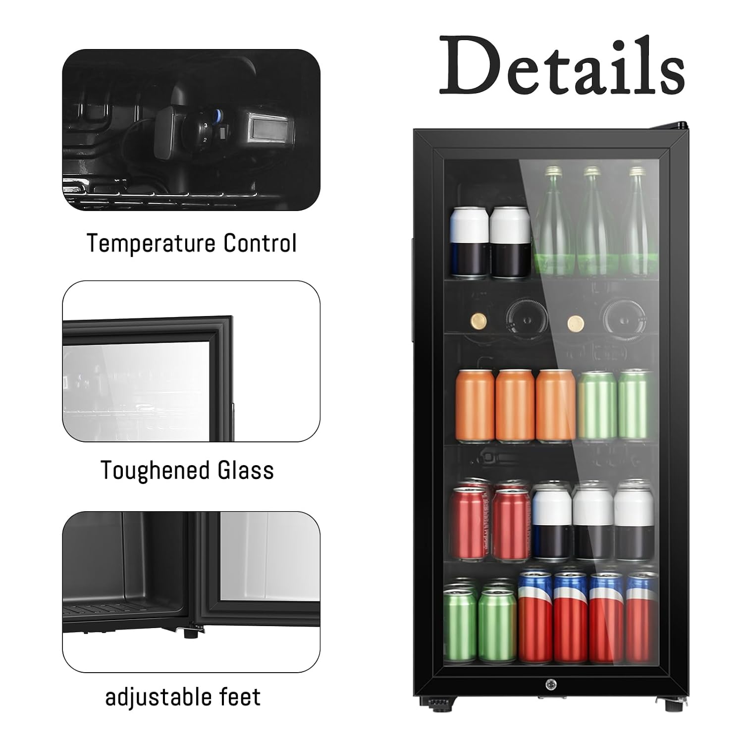 Refrigerador para Bebidas de 4 - Wine Beer Mini Fridge reseña y precio