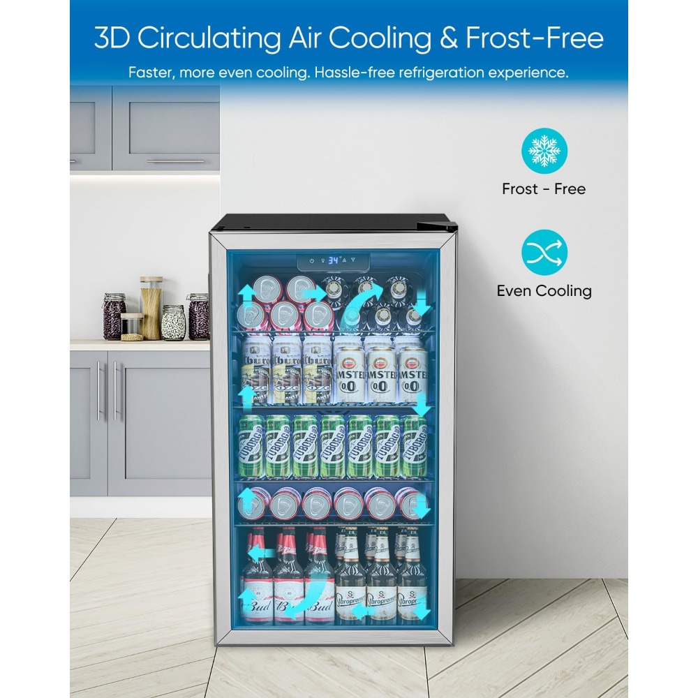 Refrigerador para Bebidas - Mi - Wine Beer Mini Fridge reseña y precio