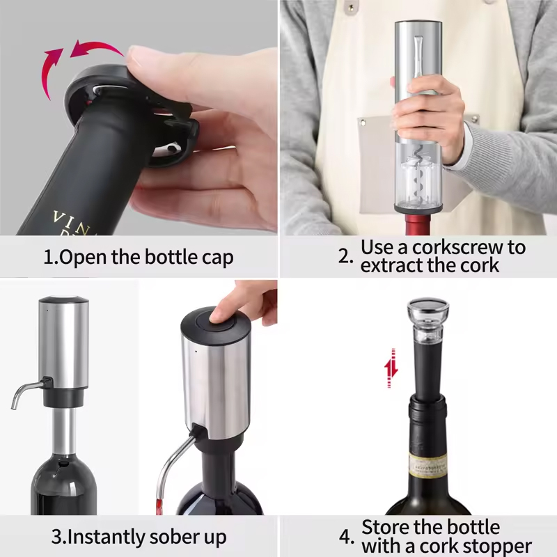 Juego de abridor de botellas d - Bottle Stopper Set reseña y precio