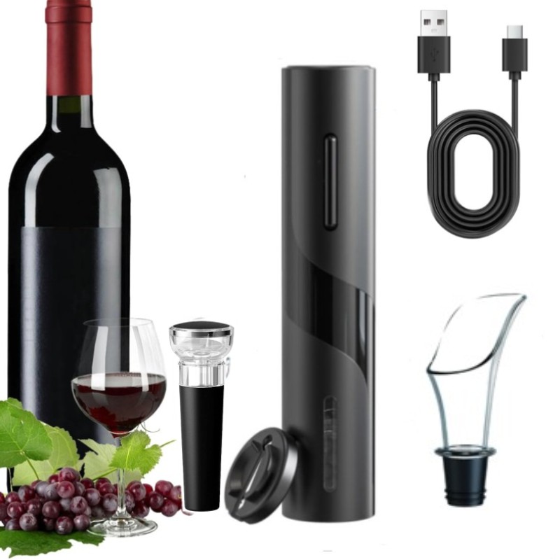 Sacacorchos automático eléctri - Bottle Stopper Set reseña y precio