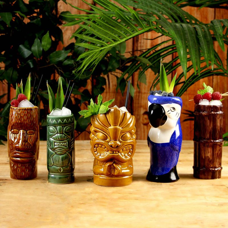 Tazas Tiki de Hawái, Taza para - Wine With Beer Cocktail reseña y precio