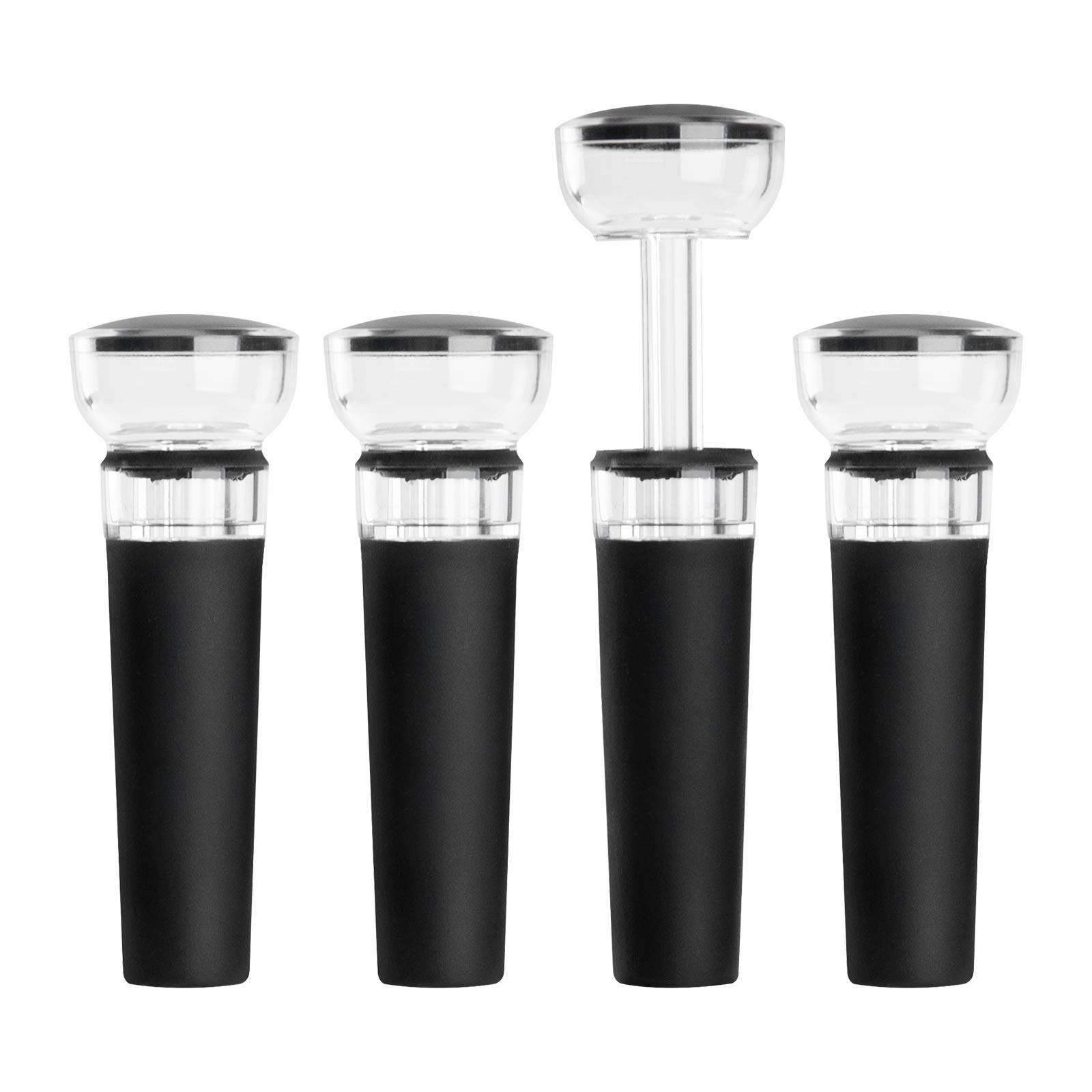 Paquete de 4 tapones para vino - Wine Stopper Vacuum reseña y precio