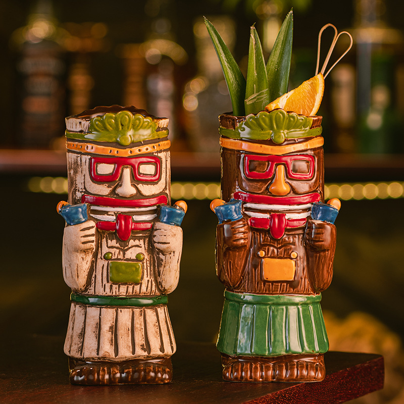 Taza Tiki de Cerámica, Copa de - Wine With Beer Cocktail reseña y precio