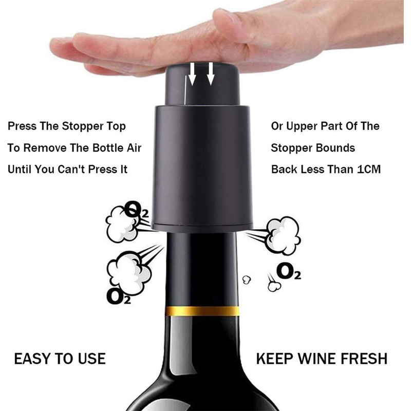 LMETJMA Tapones para botellas  - Wine Stopper Vacuum reseña y precio